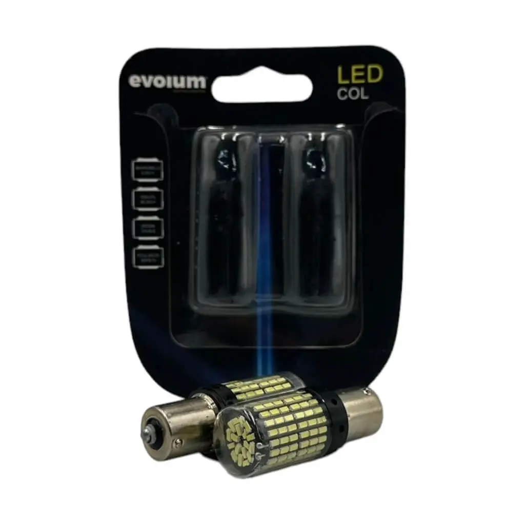 Foco de 1 polo con patas parejas de 144 LED (1156)