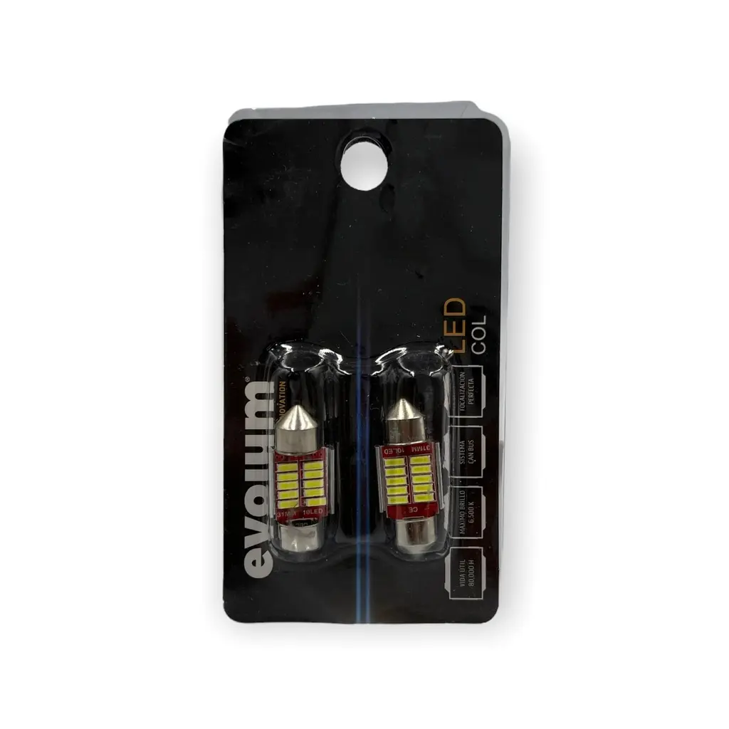 [31MM SMD 3014] Foco interior tipo fusible con canbus (31MM)