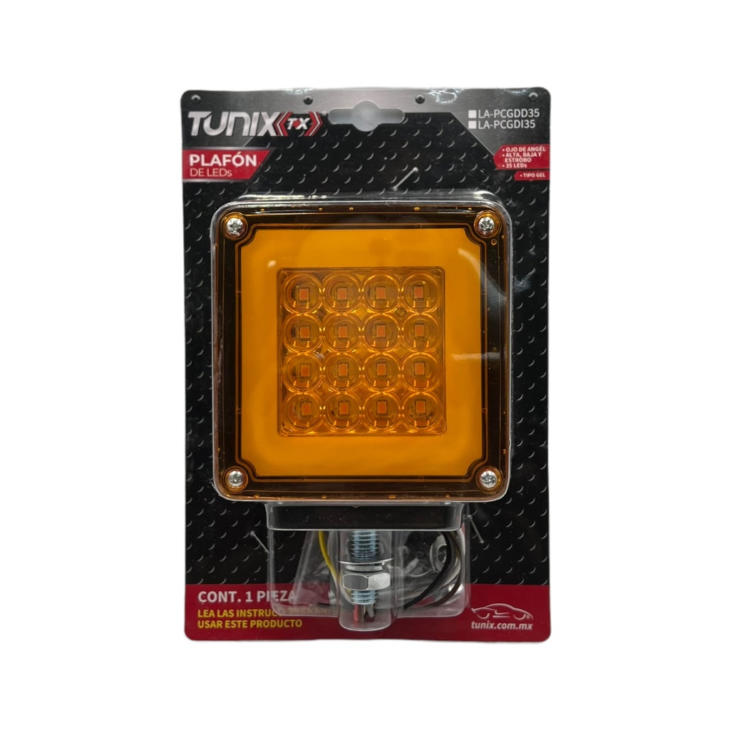 Plafón direccional grande de 35 LED con ojo de ángel 