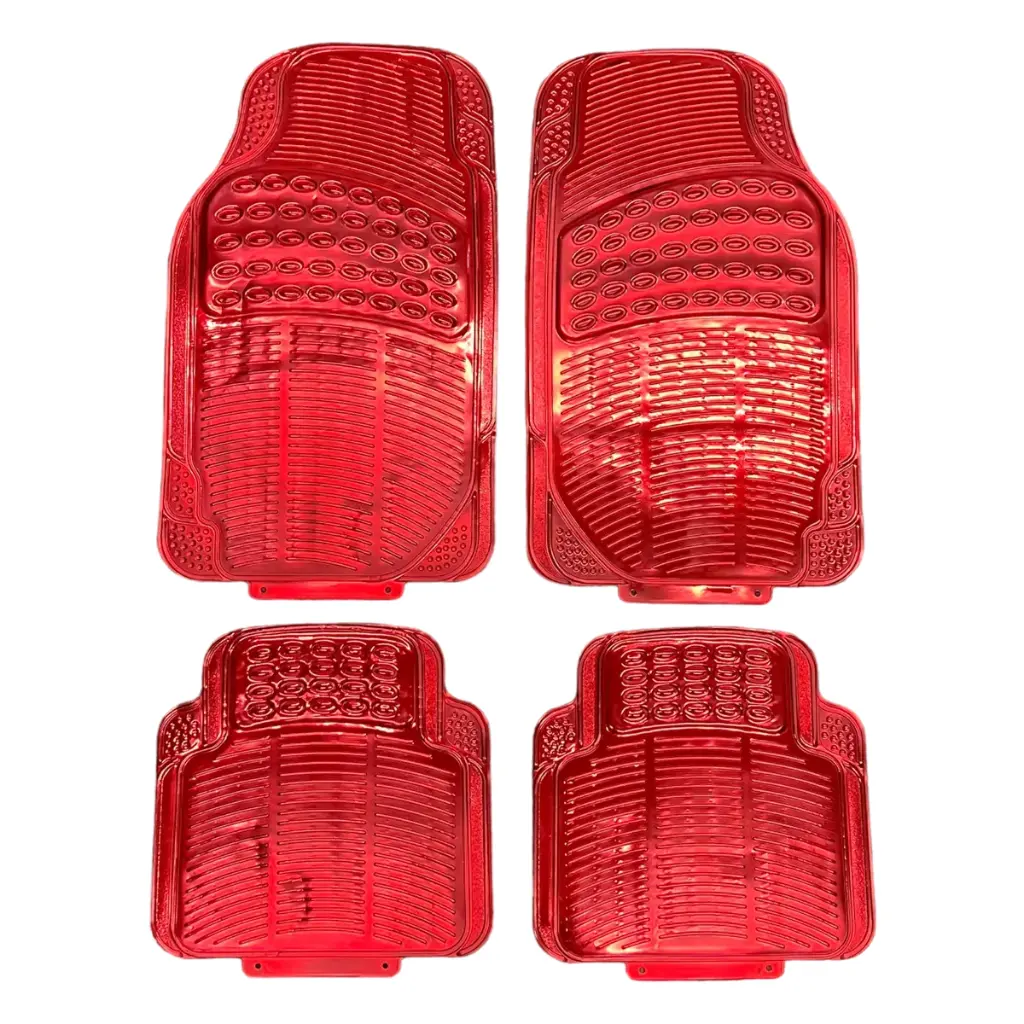 Tapete metalizado de 4 piezas 