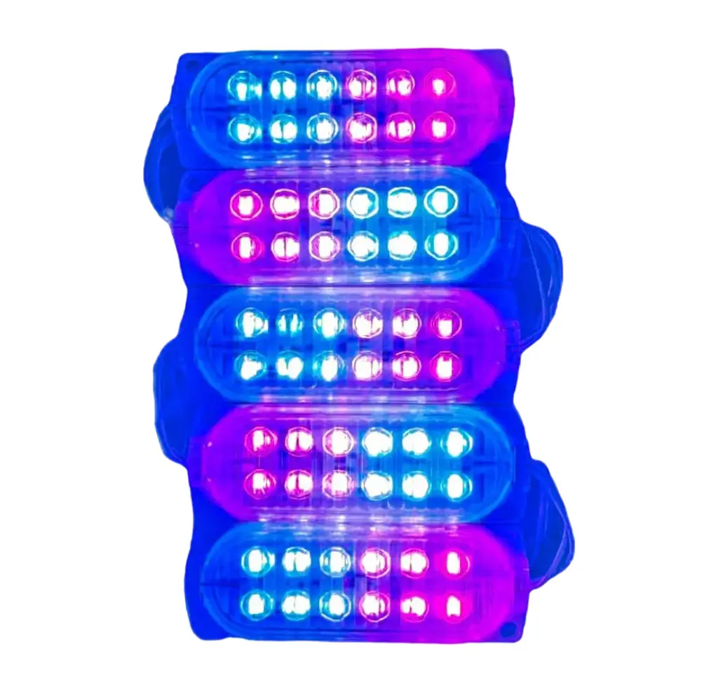 Modulo de 12 LED con funciones en varios colores tira de 10 piezas
