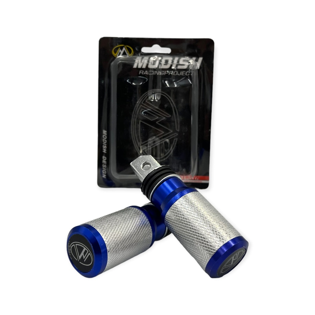 Pedal para moto aluminio (azul, negro y rojo)