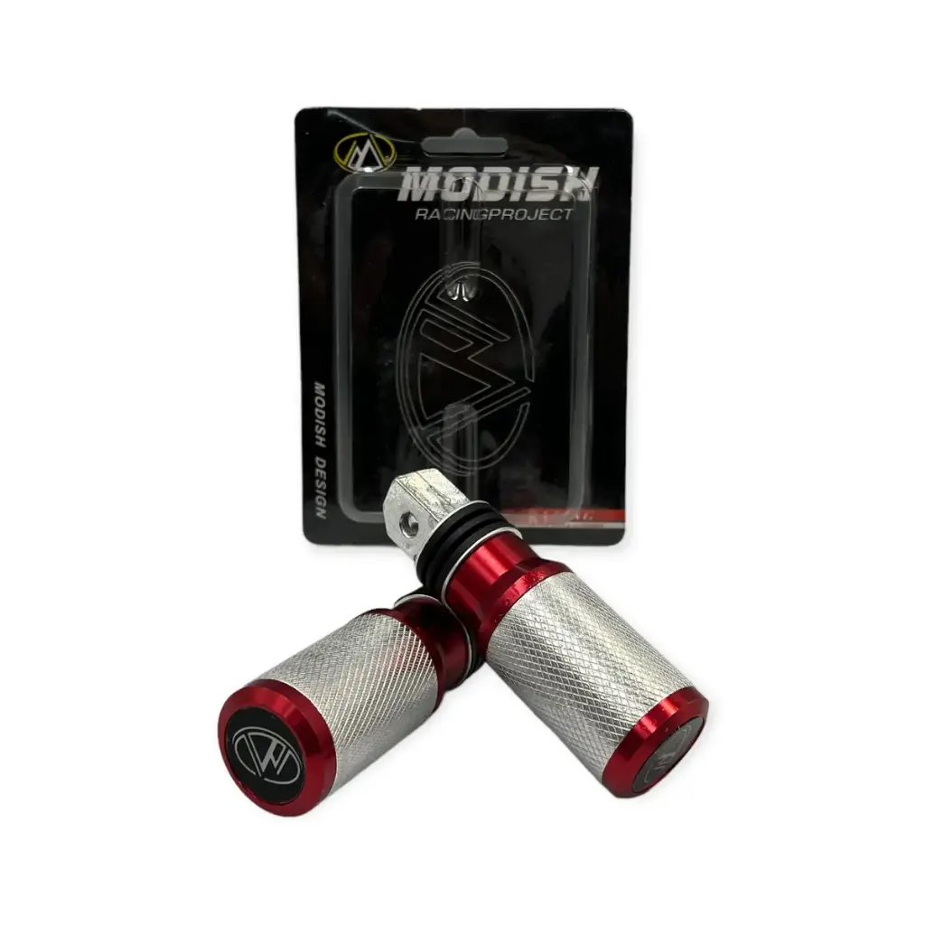 Pedal para moto aluminio (azul, negro y rojo)
