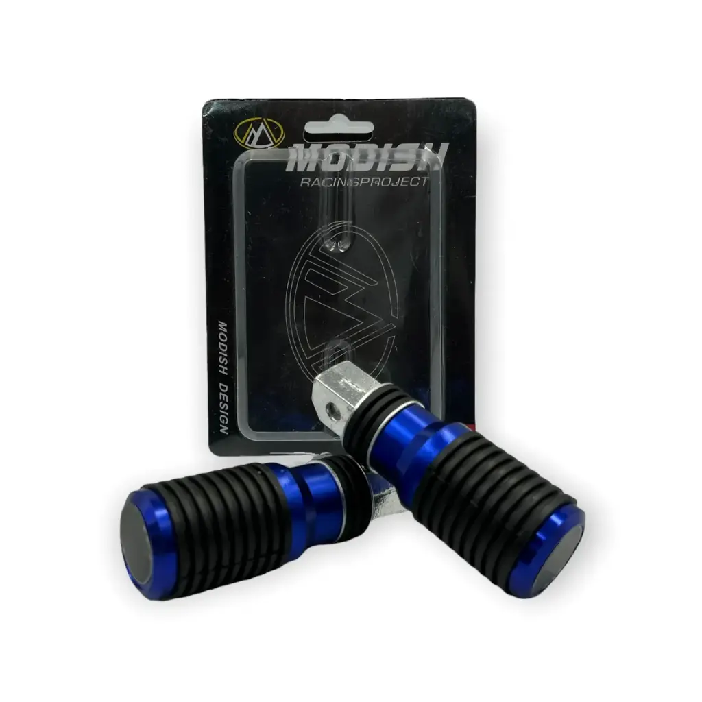 [PED-M21B] Pedal para moto en varios colores (azul, negro y rojo) (Azul)