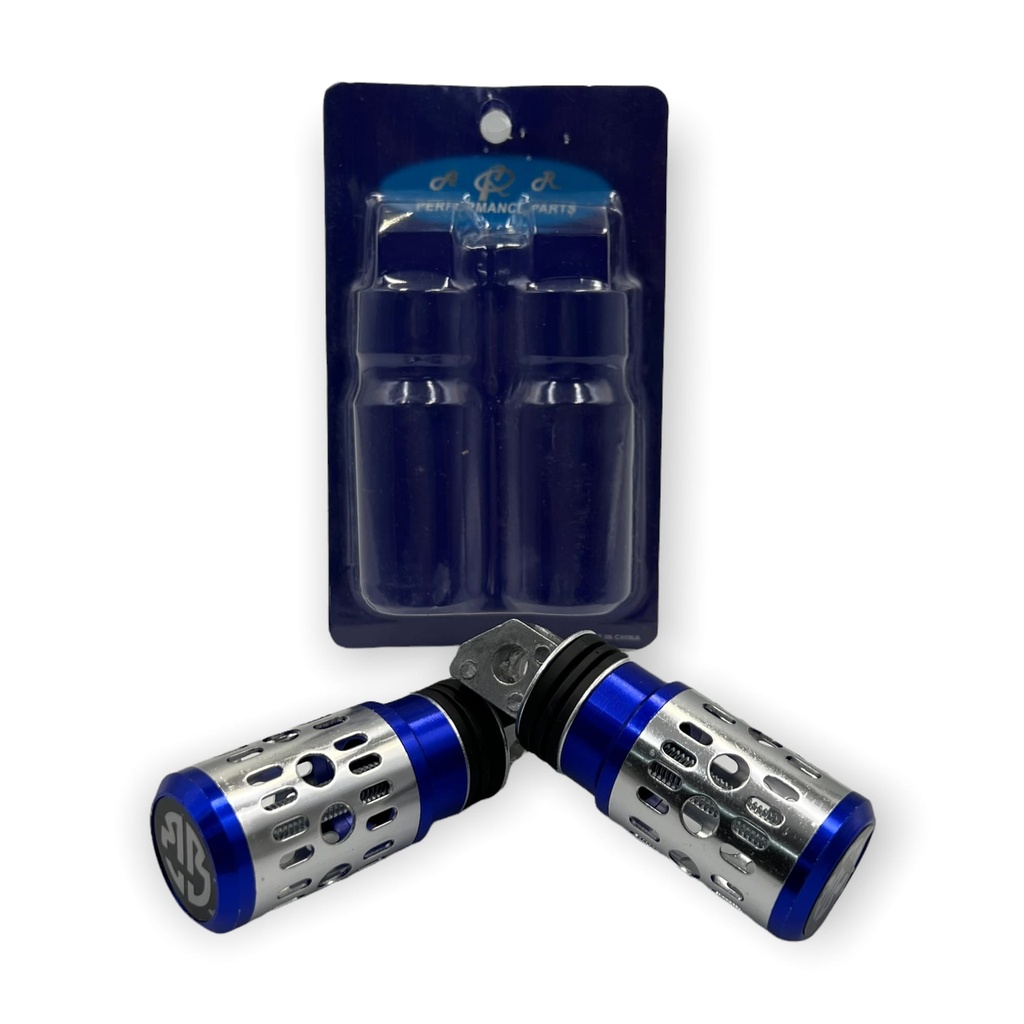 [PED-M17B] Pedal para moto de aluminio perforado colores disp. (Azul)