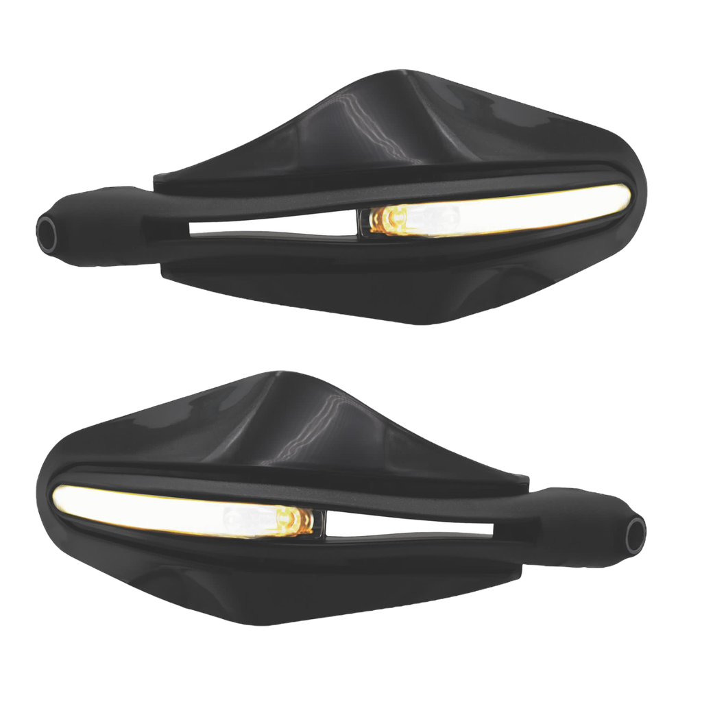 Protector de puños con luz LED secuencial y direccional 