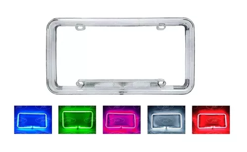 [MA-425AZ] Portaplaca automotriz de neón  (Azul)