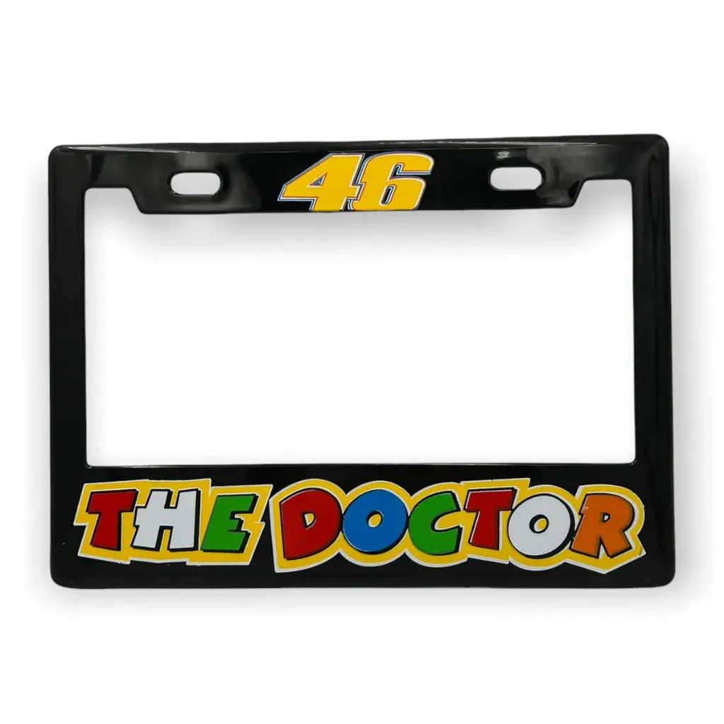 [PPM-THEDOCTORBL] Portaplaca para motocicleta marca The Doctor  (Azul)