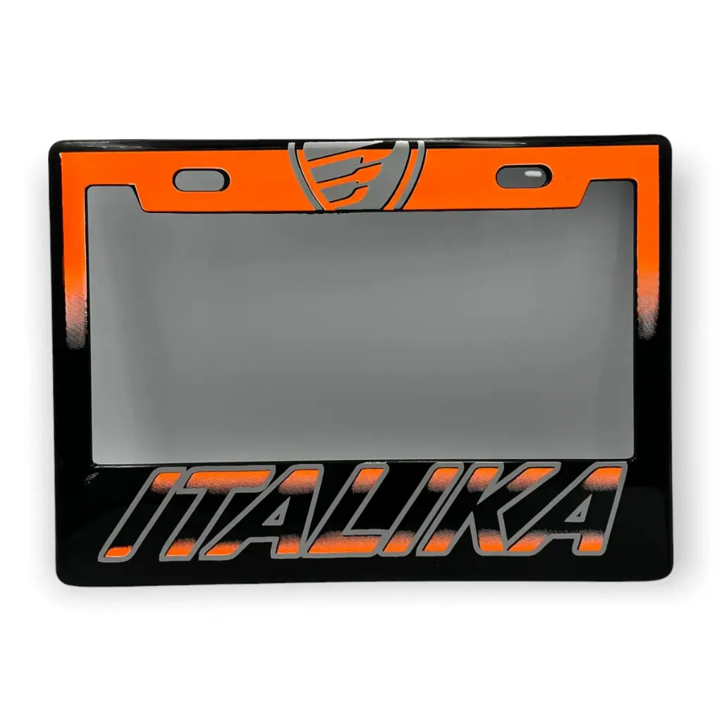 Portaplaca para motocicleta marca Italika 