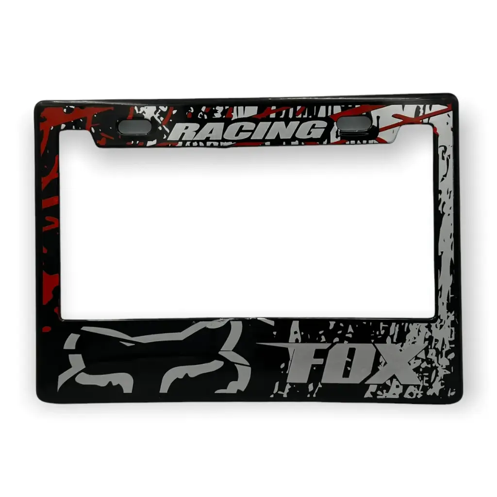 [PPM-FOXBL] Portaplaca para motocicleta marca Fox  (Azul)
