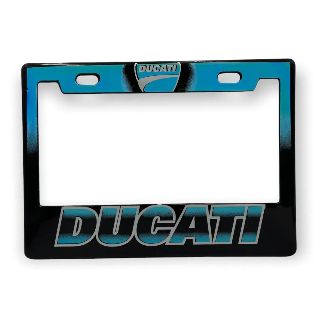 [PPM-DUCATIBL] Portaplaca para motocicleta Ducati  (Azul)
