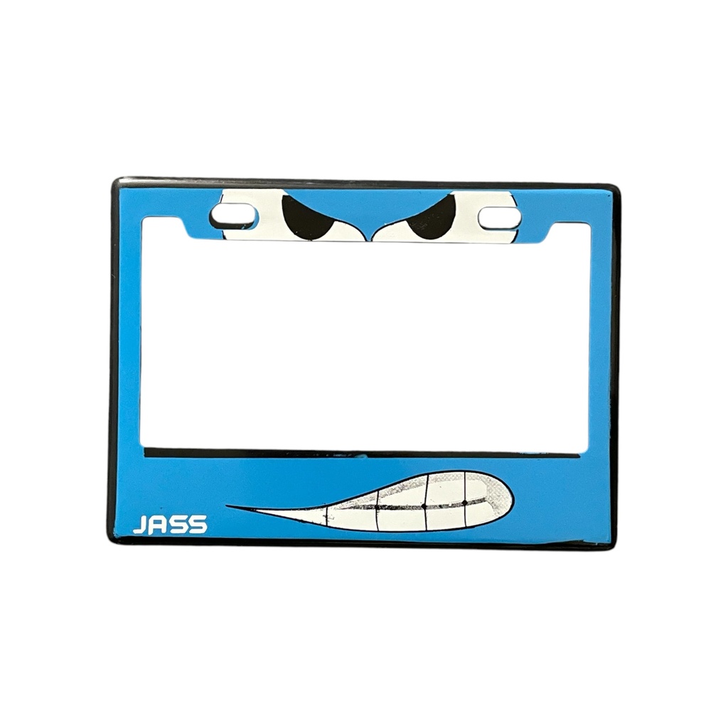 [PPM-ANGRYBL] Portaplaca para motocicleta Angry face (varios colores) (Azul)