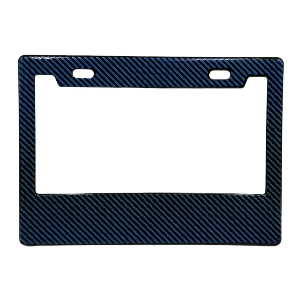 [PPM-FIBRABL] Portaplaca flexible para moto tipo fibra  (Azul)