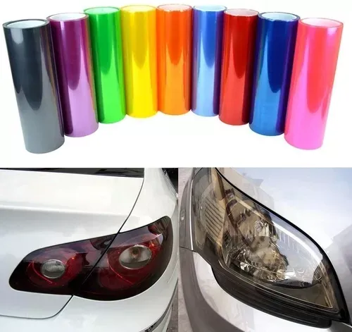[PPF001B/PA-FB] Vinil laminex para faros y calaveras  (Azul)