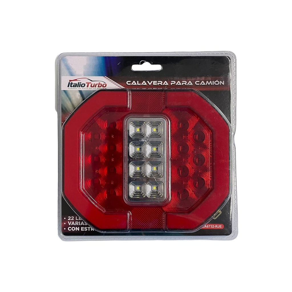 Plafón tipo Jeep con 22 LED y funciones