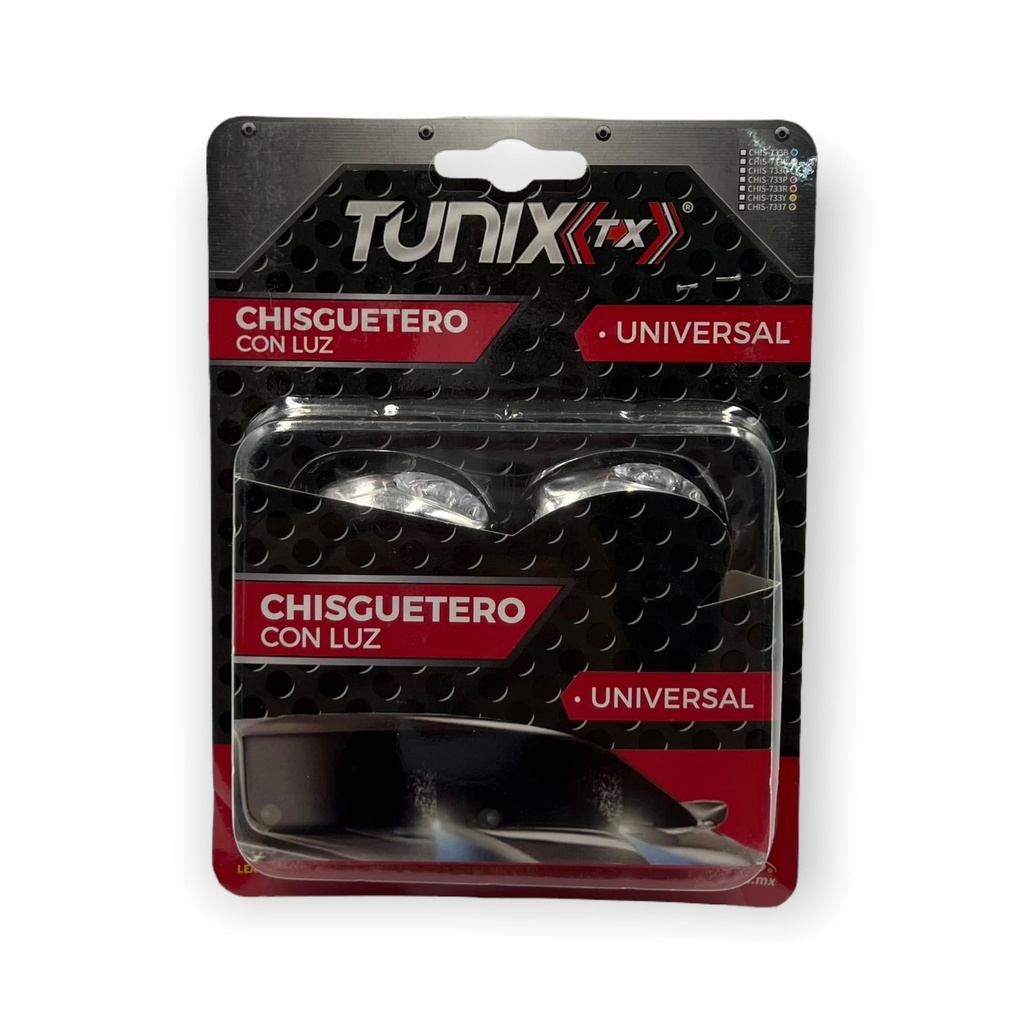 Chisguetero con luz universal varios colores 