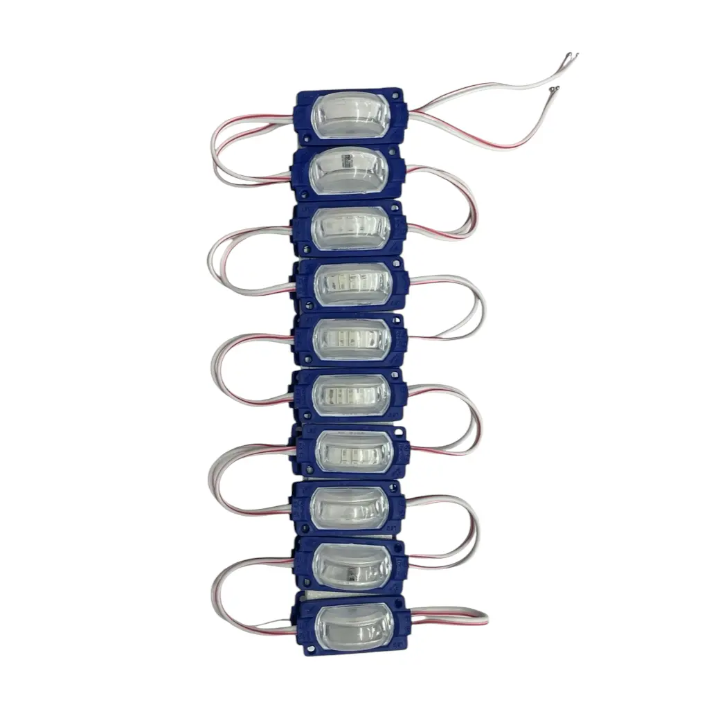 [LA-CHL3B] Modulo de 3 LED con lupa (tira de 20piezas)  (Azul)