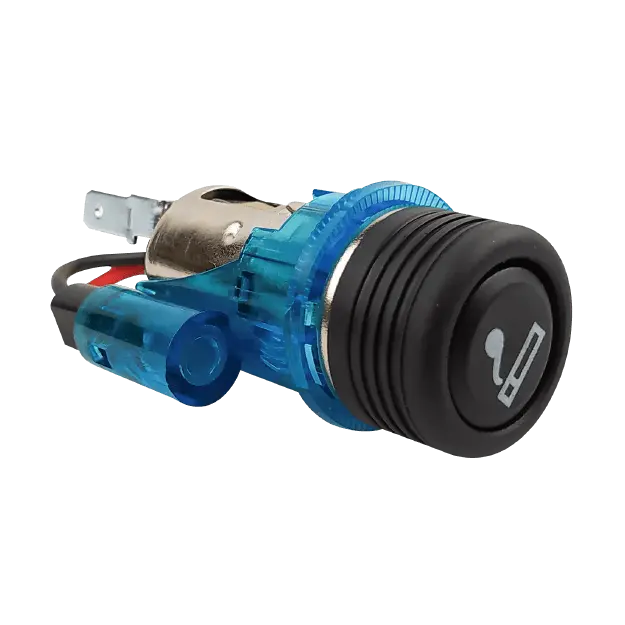 Encendedor tipo europeo con luz varios colores