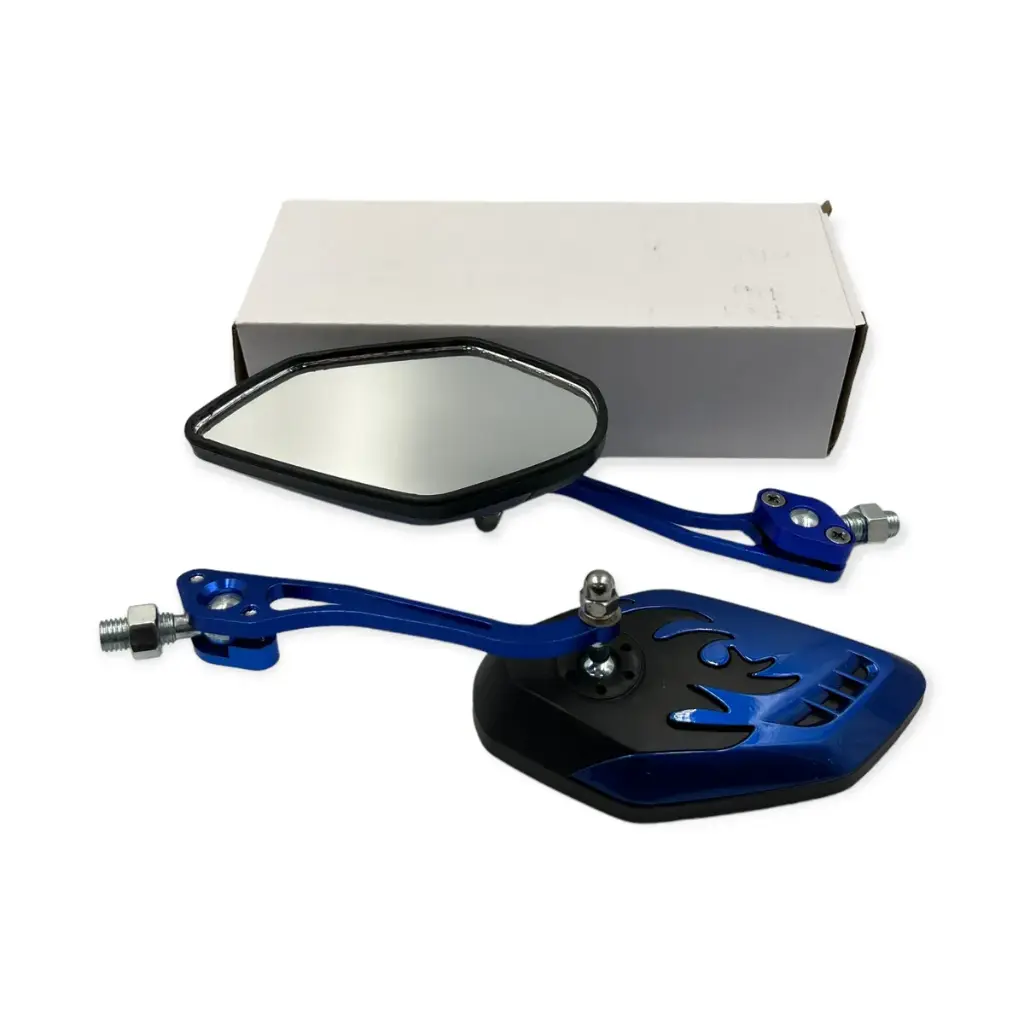 Espejo para moto universal tipo flamas