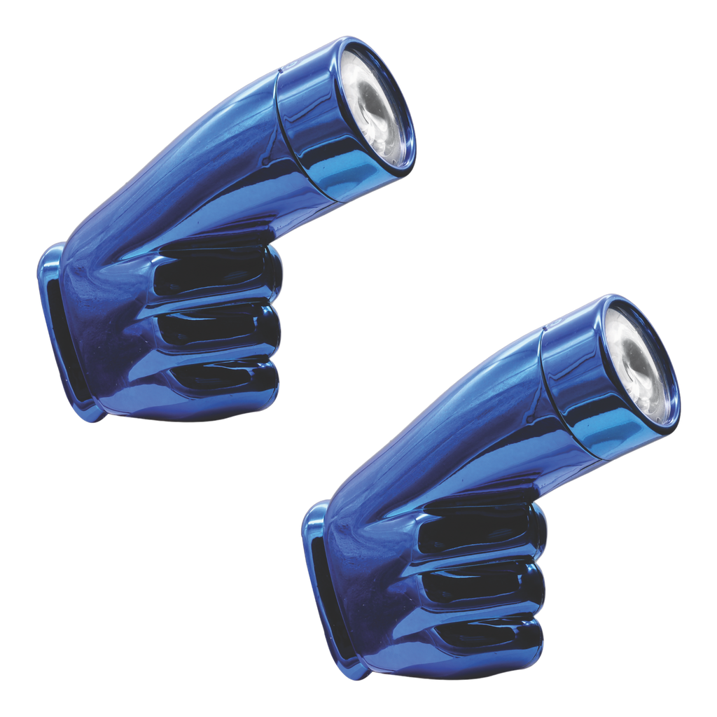 Faro LED auxiliar tipo dedo trasero o delantero con carcaza de color