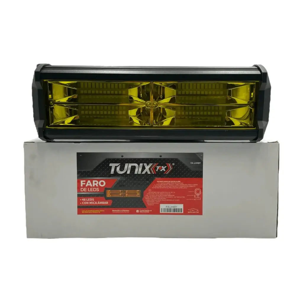 [FA-LH48Y] Faro de 48 LED grande (Ámbar)