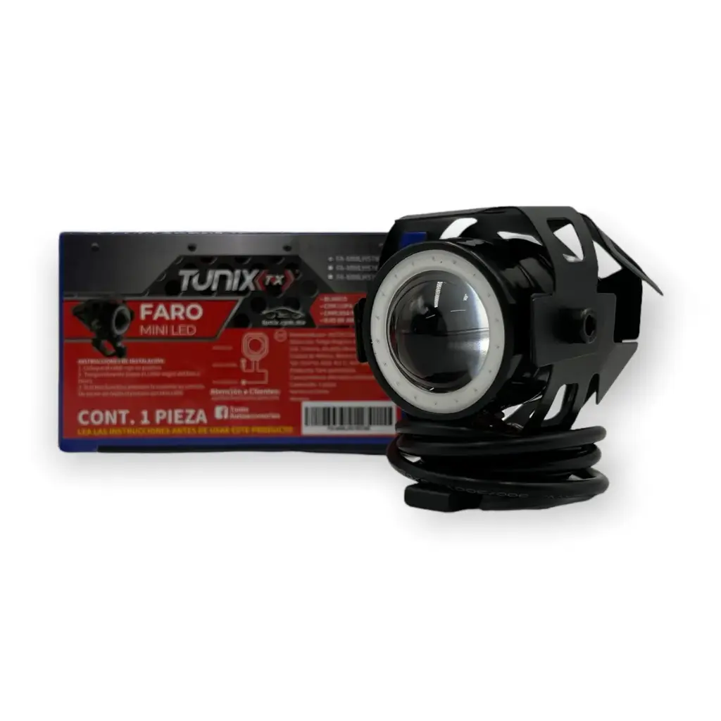 Faro para moto con ojo de ángel 