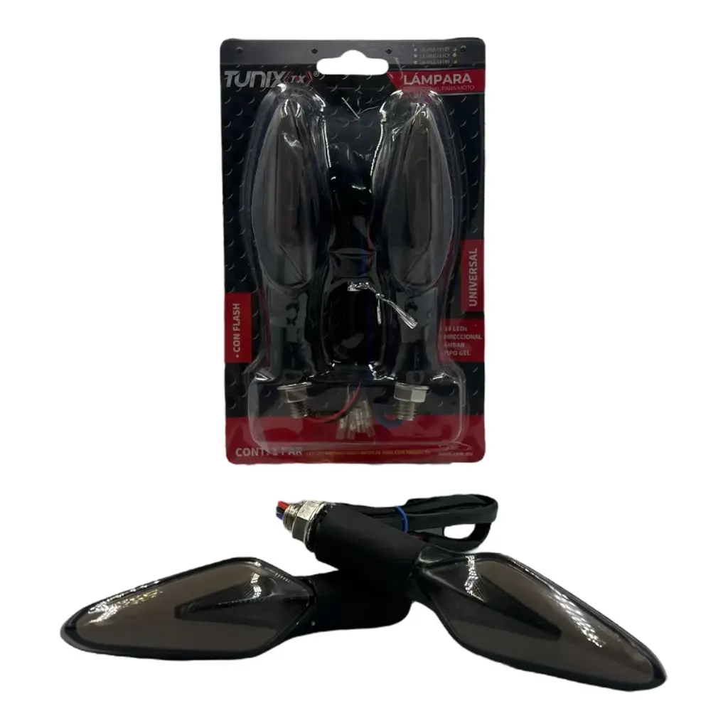 Direccional para moto flash y secuencial tipo lanza