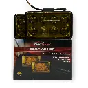 Par de faros de 8 LED con lupa 