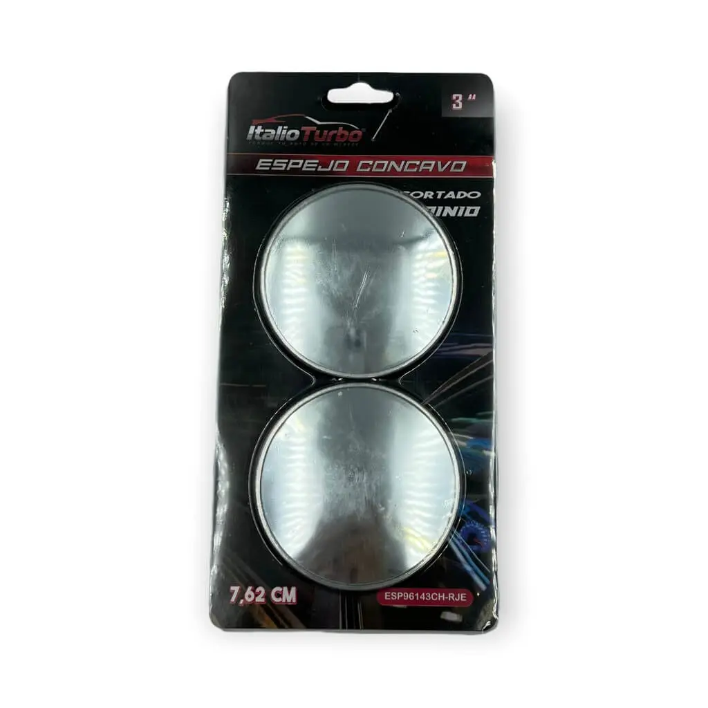 Espejo cóncavo con borde cromado