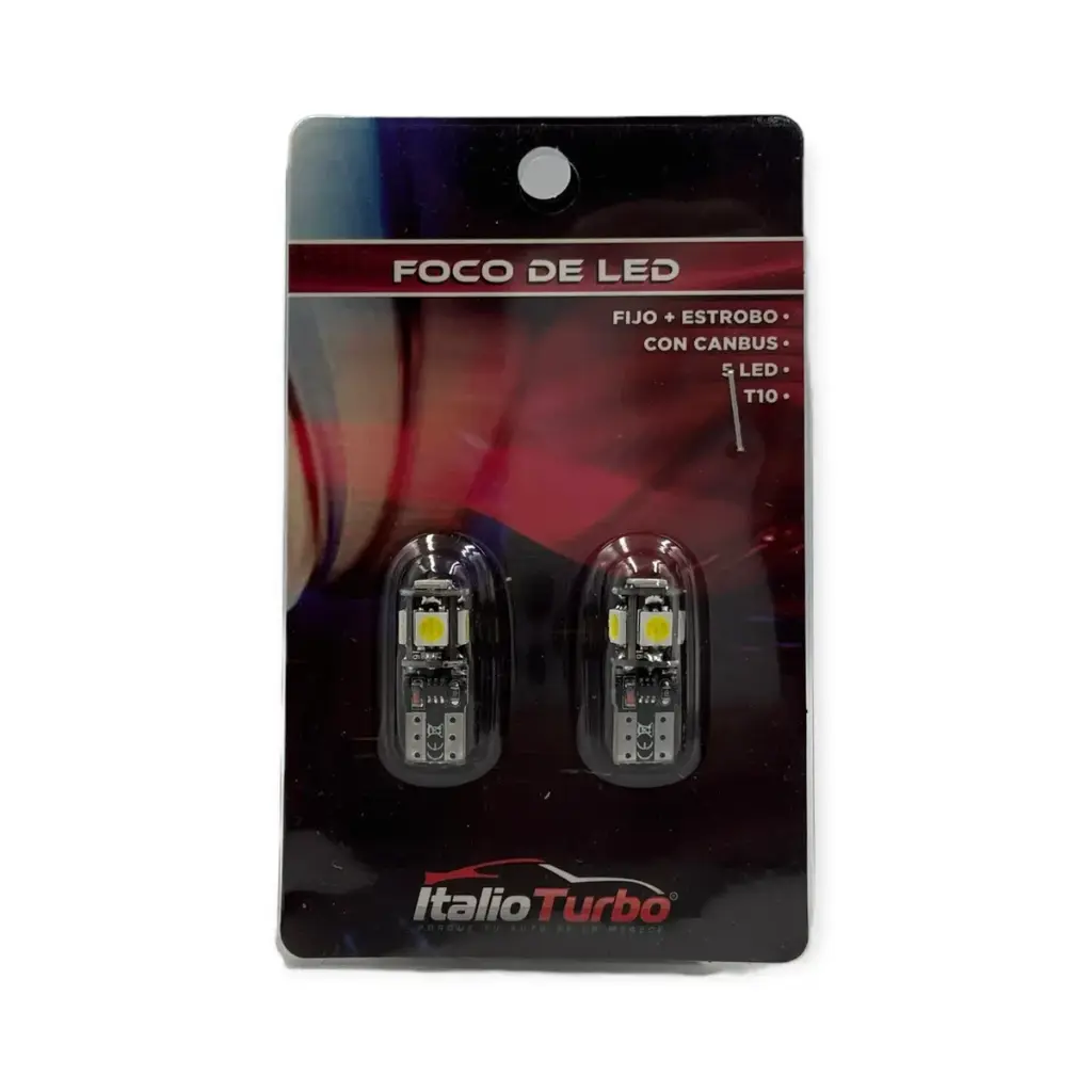 Foco T10 158 con 5 hyperled en color 