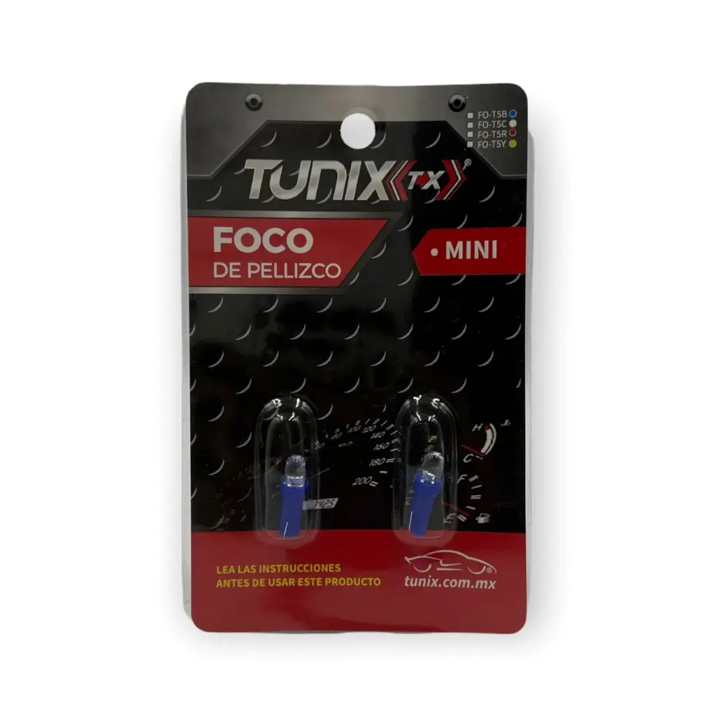 [FO-T5B] Foco de pellizco mini para tablero (Azul)