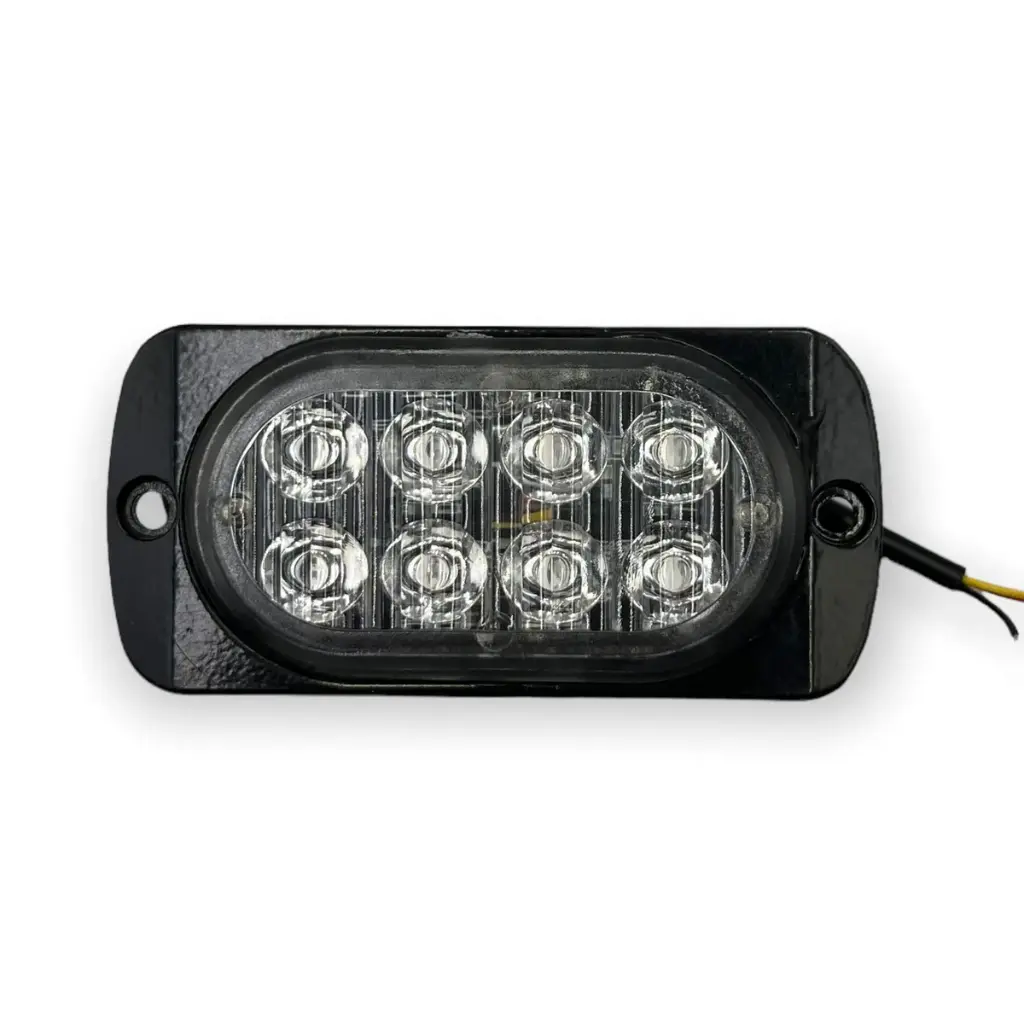 [STR30Y] Estrobo de 8 LED con funciones (Ámbar)