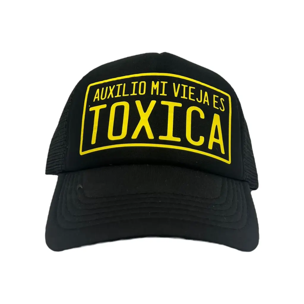 [GORRA-VOCHERA-XL-MI] Gorra con frase Vochera (Auxilio mi vieja es Toxica)