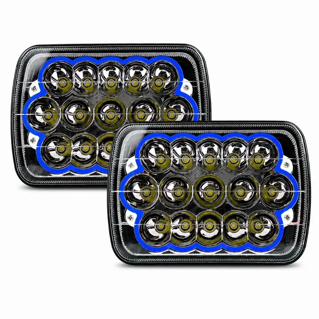[FAL13B-SAI/7 INCH COB RING/BL] Unidad de 7 pulgadas con arillo (Azul)