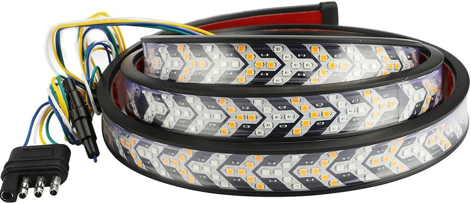 Tira LED trasera con funciones y diseño de flechas rojo/ámbar 
