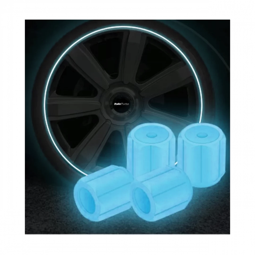 Tapón de válvula para llanta tono fosforescente 