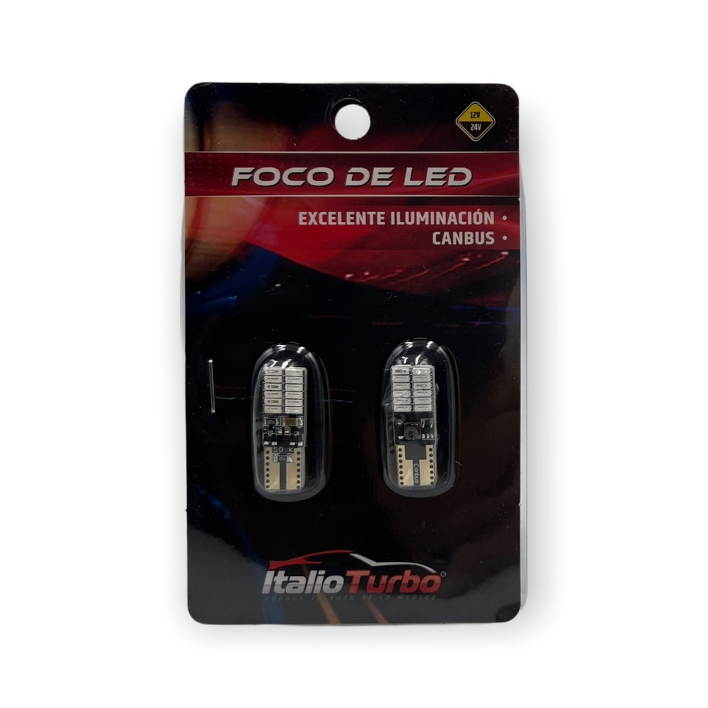 T10 con 24 LED y canbus 