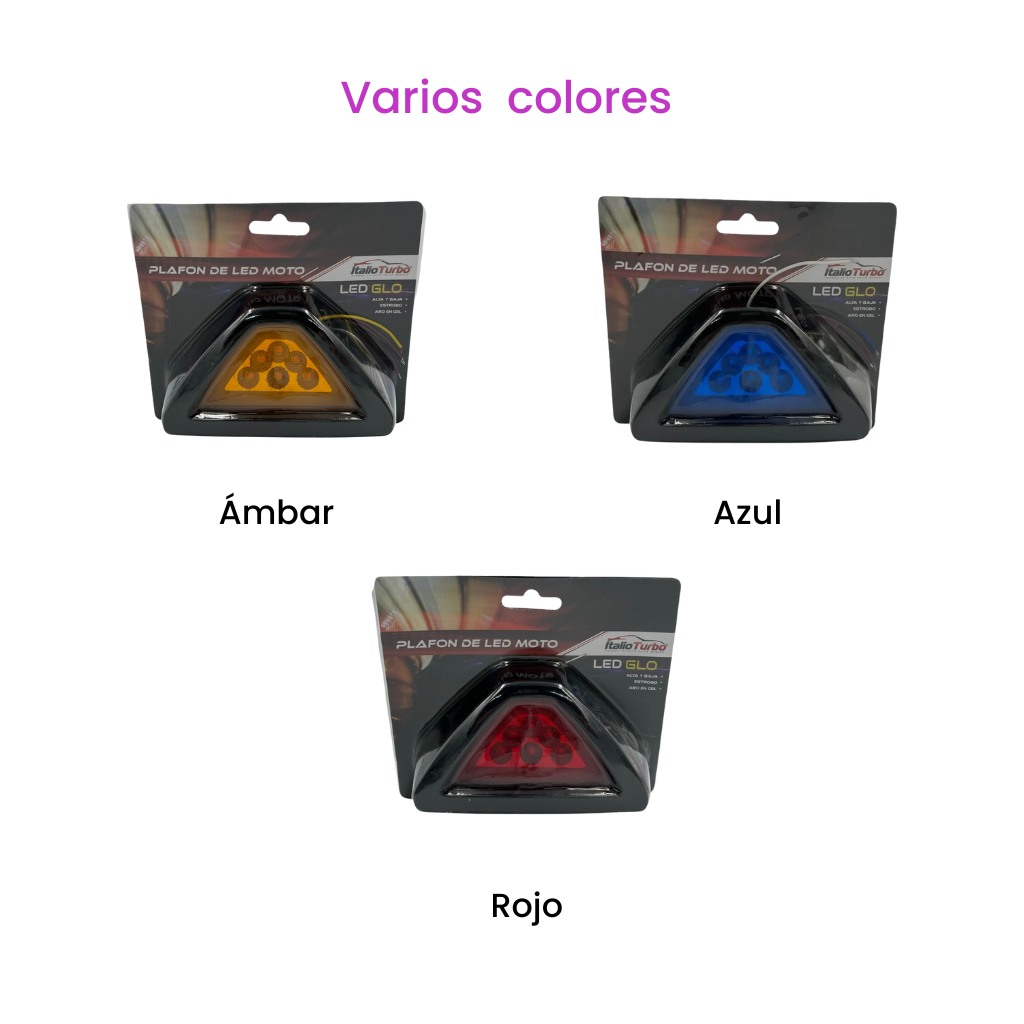 [PLAM02B] Stop para moto con LED GLO  (Azul)