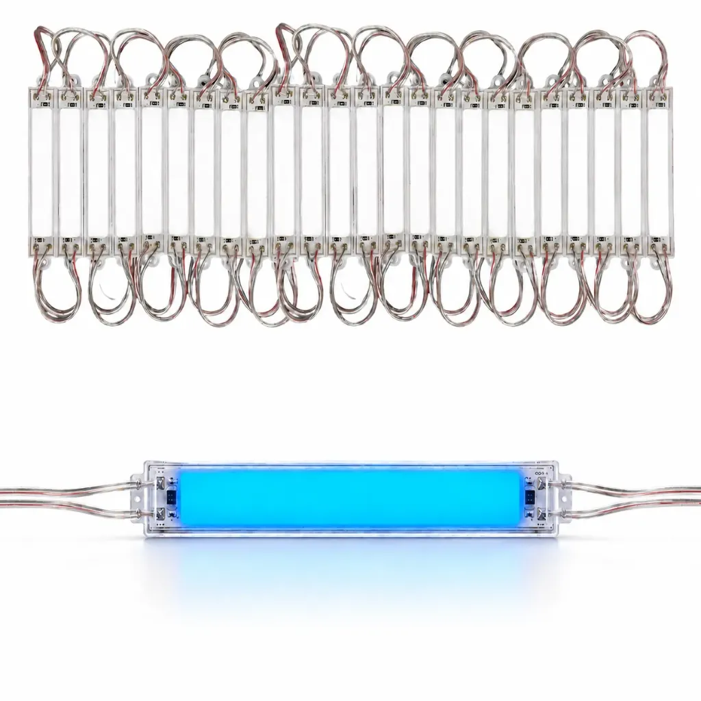 [COB02B] Modulo LED 2W cob (tira de 20 piezas) (Azul)