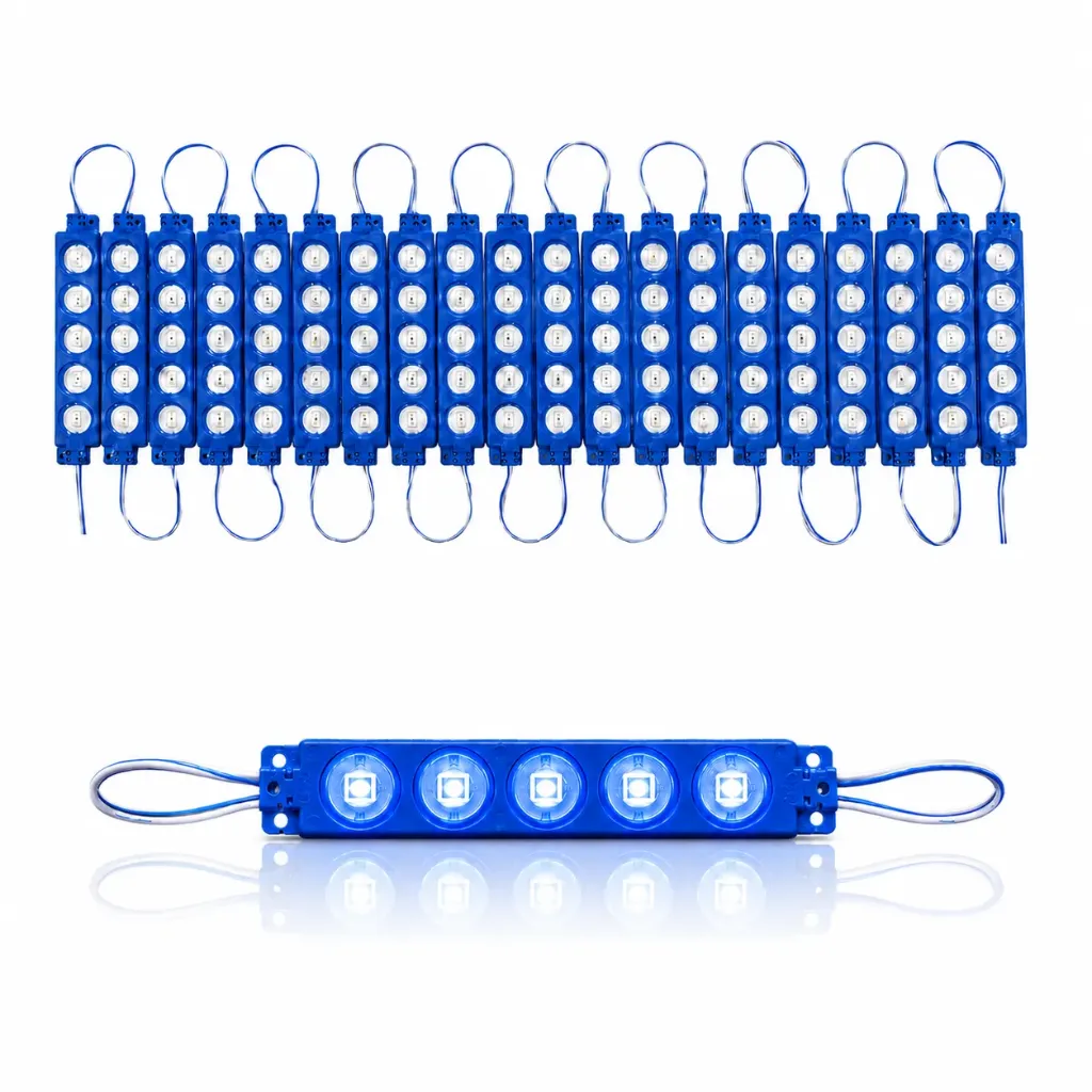 [FML5CB] Modulo LED 5050 tira de 20 piezas en varios colores  (Azul)