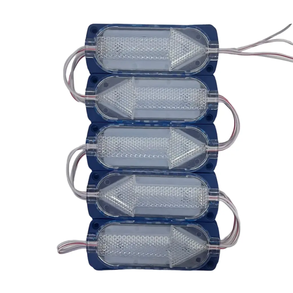 Modulo LED tipo flecha en varios colores (tira de 10 piezas)