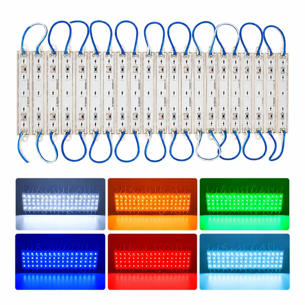 Modulo con 5 LED 5050 tira de 20 piezas