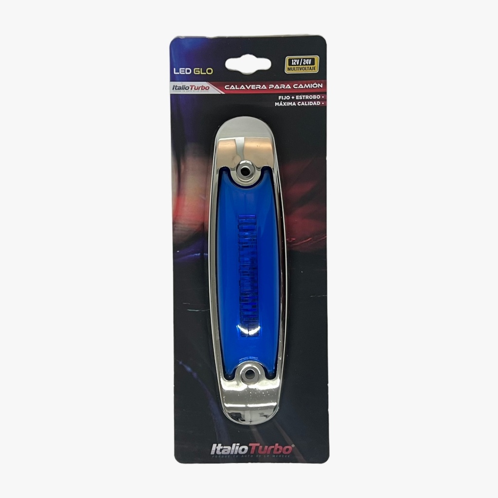 [PLA6740B-RJE] Plafón tipo Peter Bilt con GLO función fijo + estrobo  (Azul)