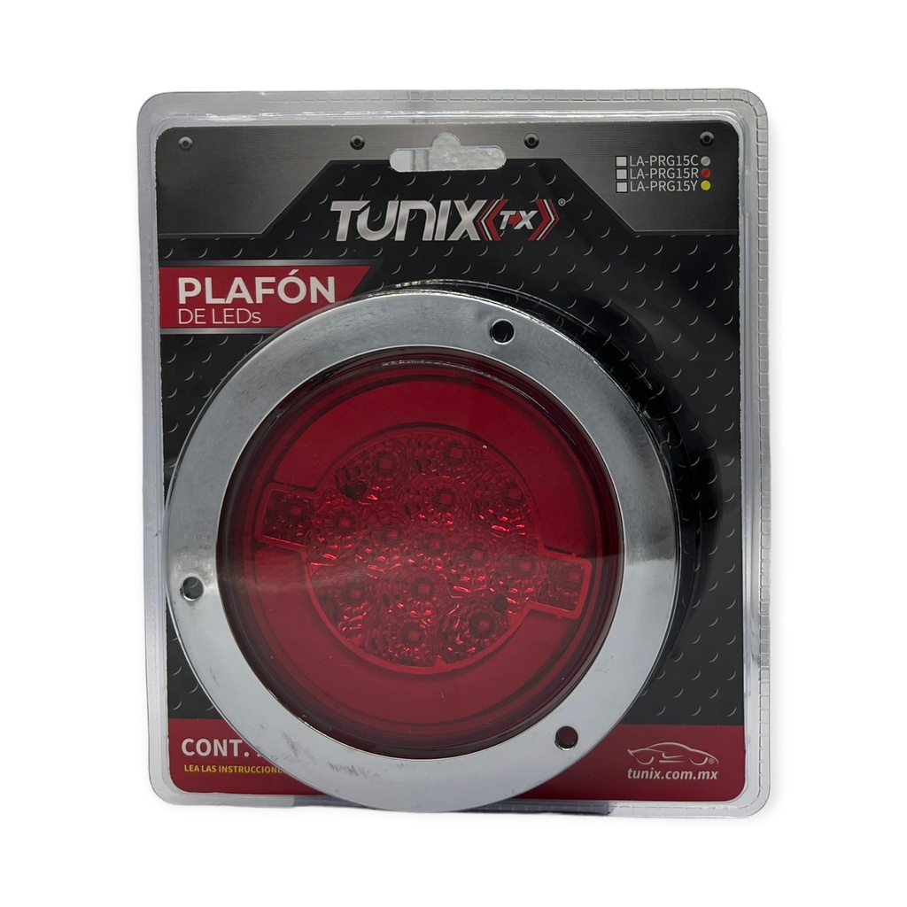 [LA-PRG15R] Plafón redondo blanco con ojo de ángel tipo gel  (Rojo)