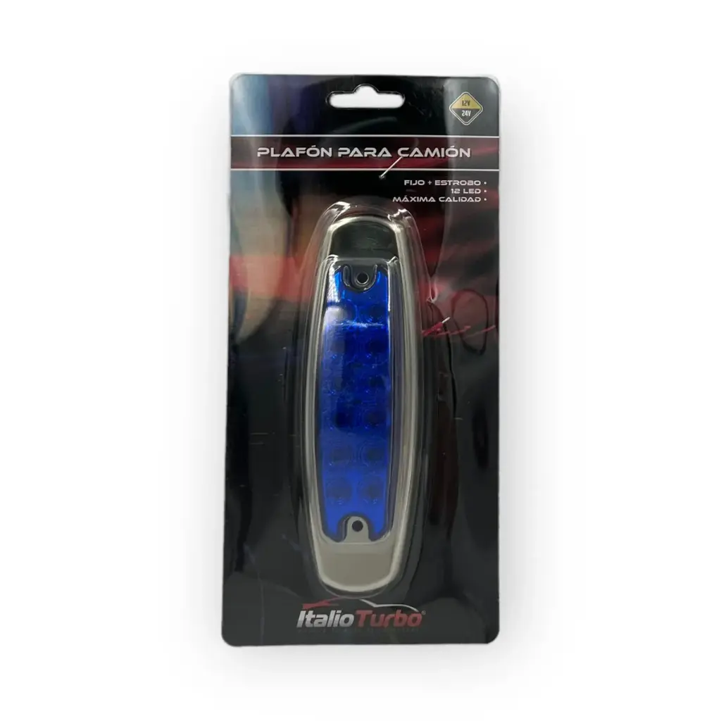 Plafón tipo Peter Bilt de 12 LED función fija y estrobo