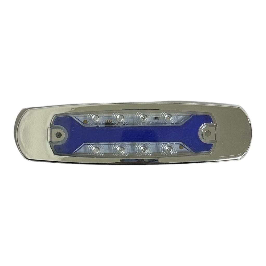 Plafón ovalado de 8 LED tipo Peter con "X" en GLO