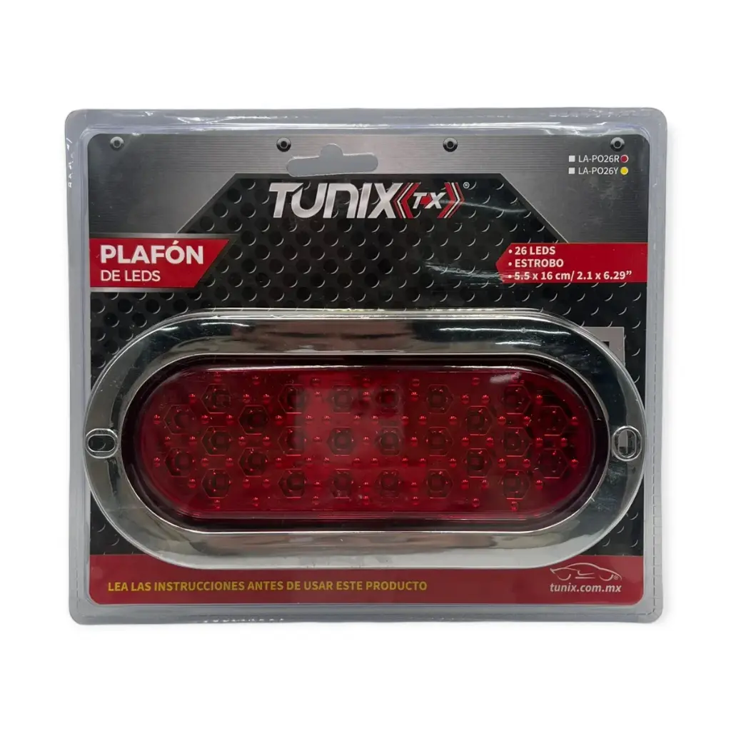 Plafón de 26 LED ovalado con funciones