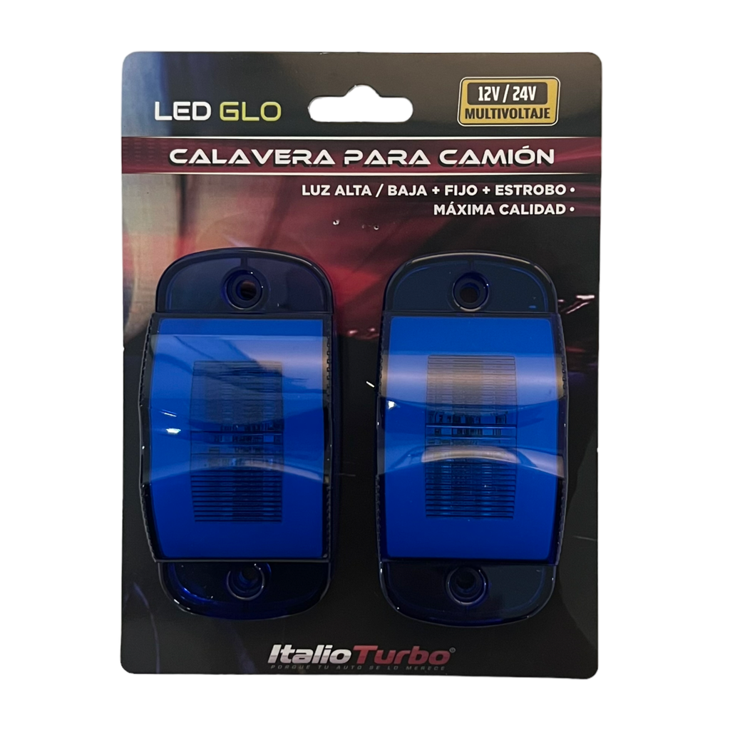 [PLA6685B] Plafón lateral para camión con GLO  (Azul)