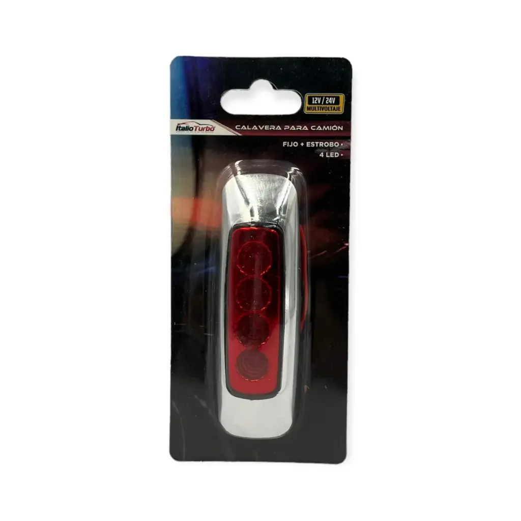 Plafón direccional con 4 LED (ámbar y rojo)