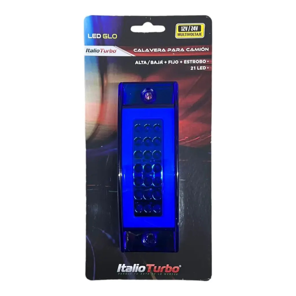 Plafón direccional lateral para camion con LED + glo 